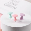 Creative thumbtacks, kindergarten art workers, I-shaped nails, cork felt, photo wall, plastic macaron-colored I-shaped nails Application Scenario
